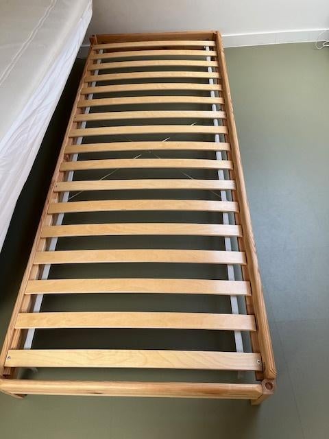 Grenen houten bed ikea, Ophalen, Zo goed als nieuw, 180 cm of meer, 70 tot 85 cm