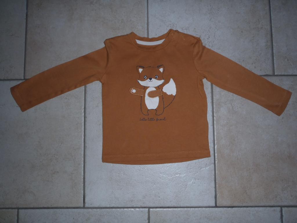T-shirt met lange mouwen maat 74, Kinderen en Baby's, Babykleding | Maat 74, Ophalen of Verzenden, Zo goed als nieuw, Jongetje