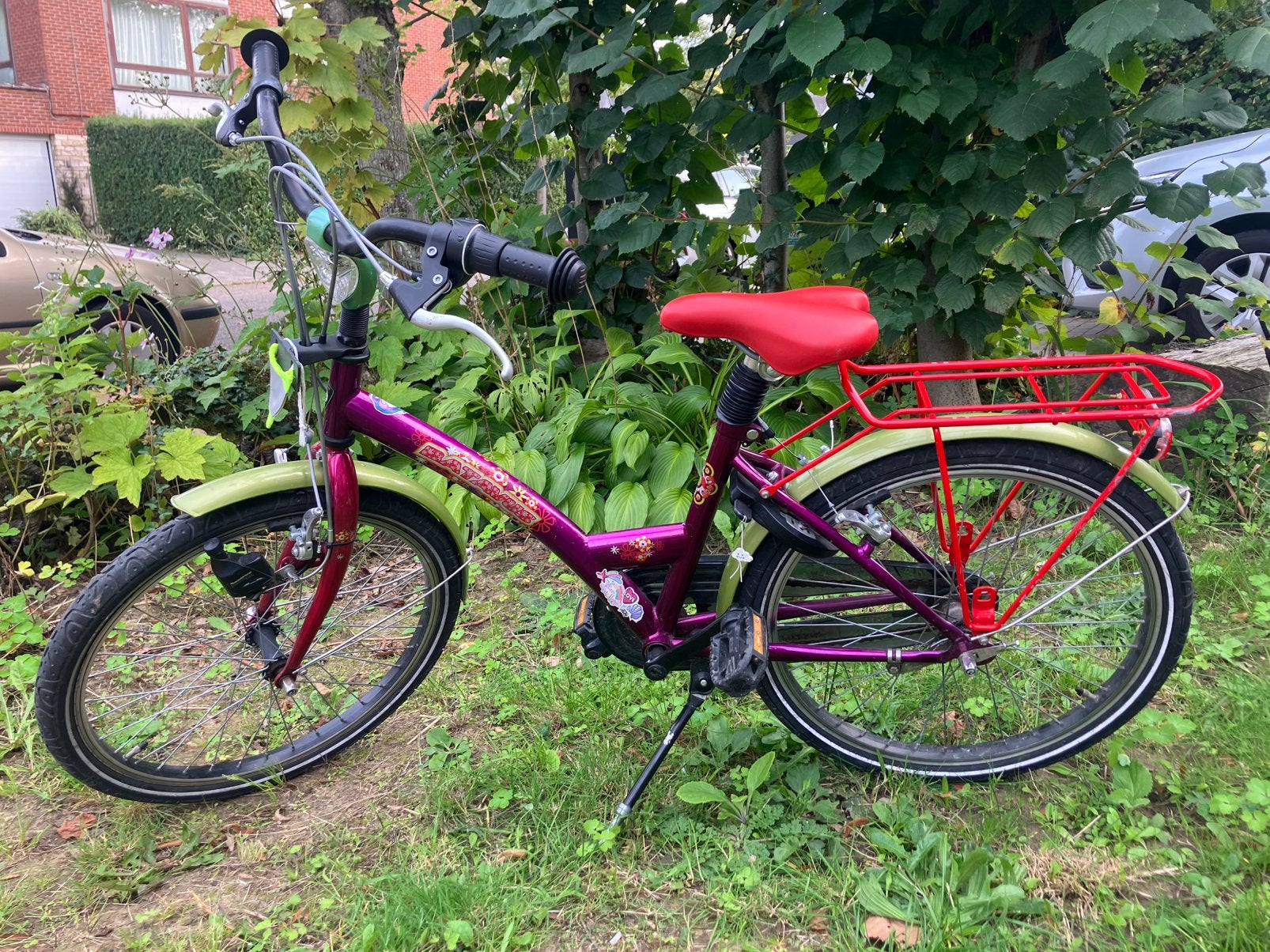 Meisjesfiets 22 inch, Fietsen en Brommers, Ophalen, Gebruikt, 22 inch