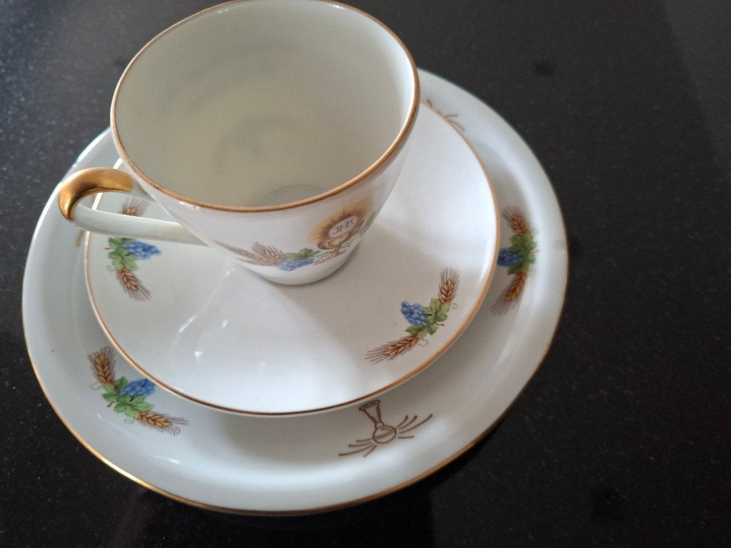 3-delig Vintage Communieservies - (1959), Antiek en Kunst, Ophalen of Verzenden