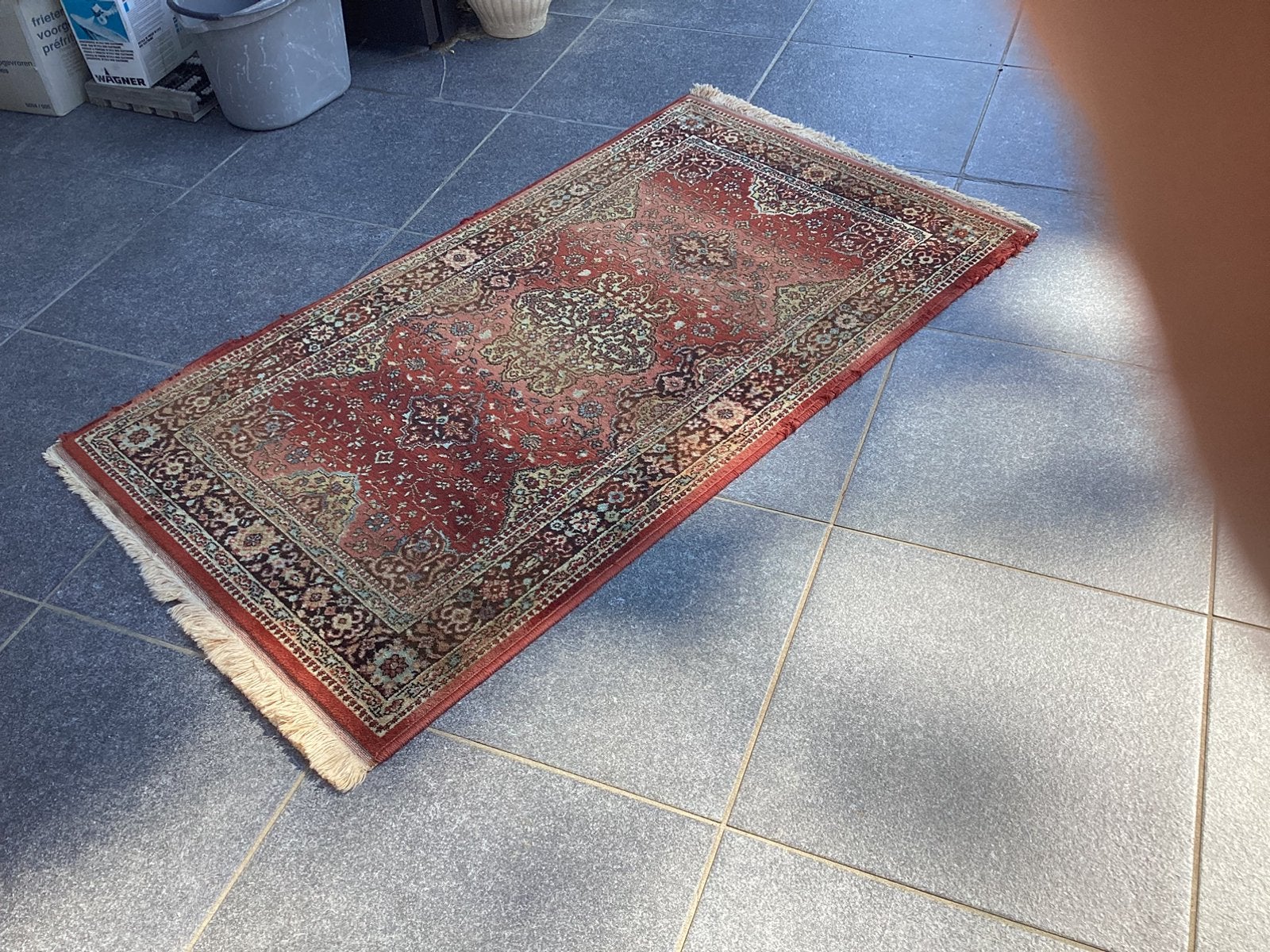 Chali Nor:dpfeil tapijt  78/145, Ophalen of Verzenden, Gebruikt, Rood, Tapijt