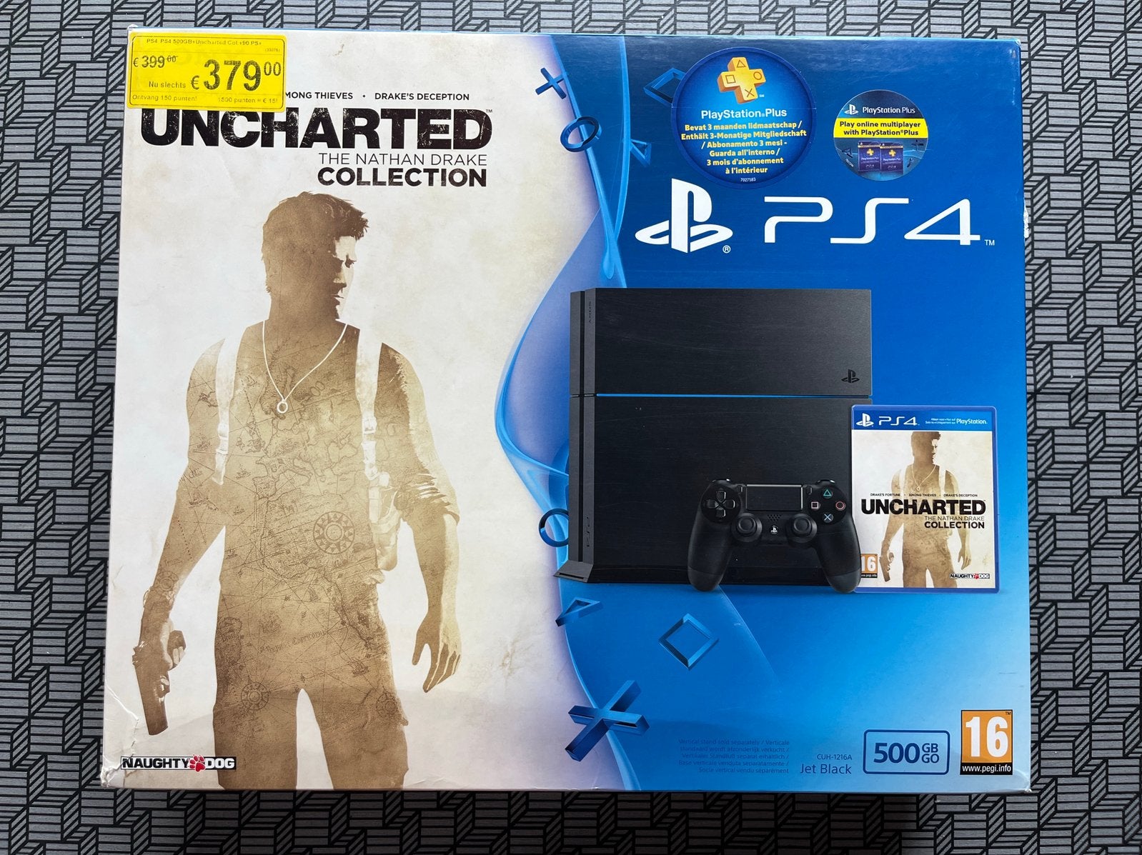 Playstation 4 - Uncharted Collection, Consoles de jeu & Jeux vidéo, 500 GB, Enlèvement ou Envoi, Avec 1 manette, Comme neuf