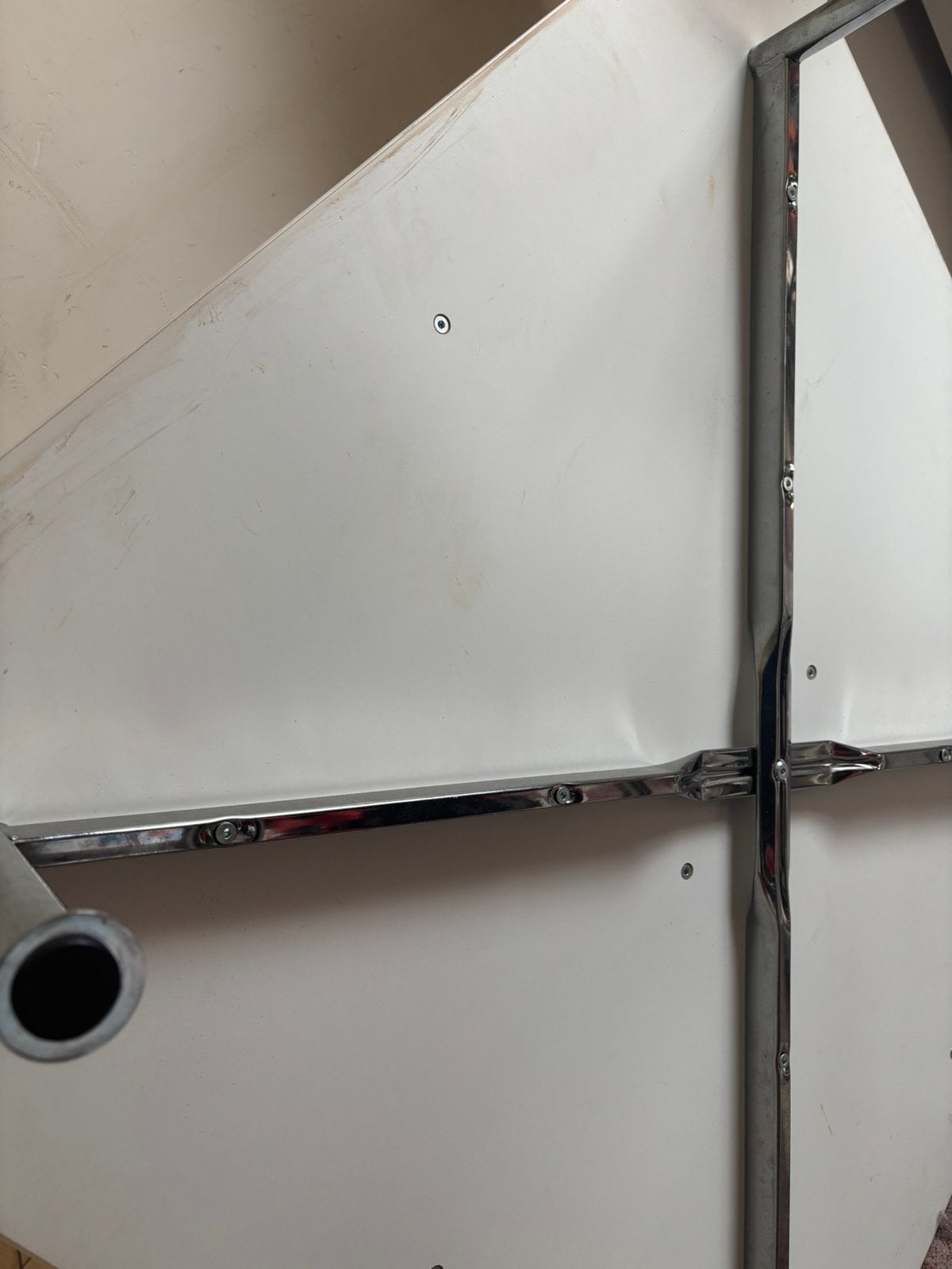 Salontafel 90x90 wit, Ophalen, Gebruikt