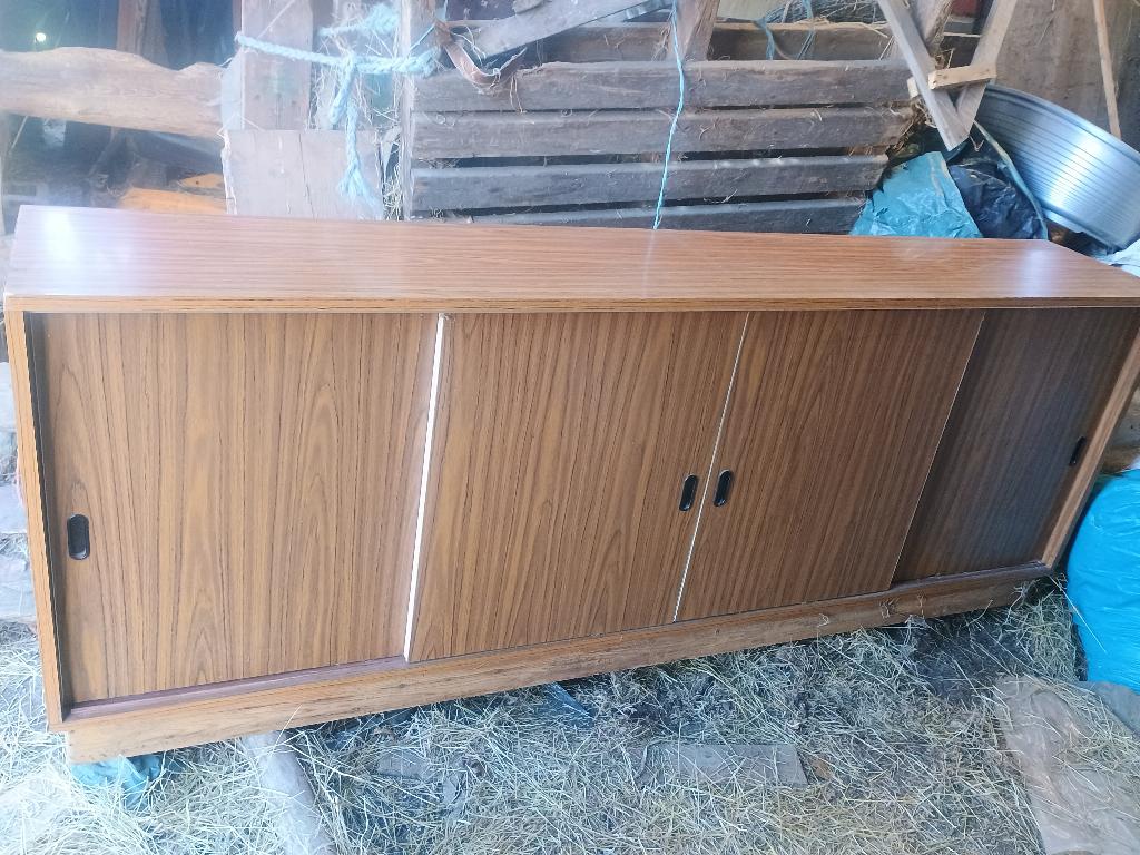 mid-century dressoir jaren '60 sideboard, Ophalen, Met deur(en), Teakhout, Zo goed als nieuw