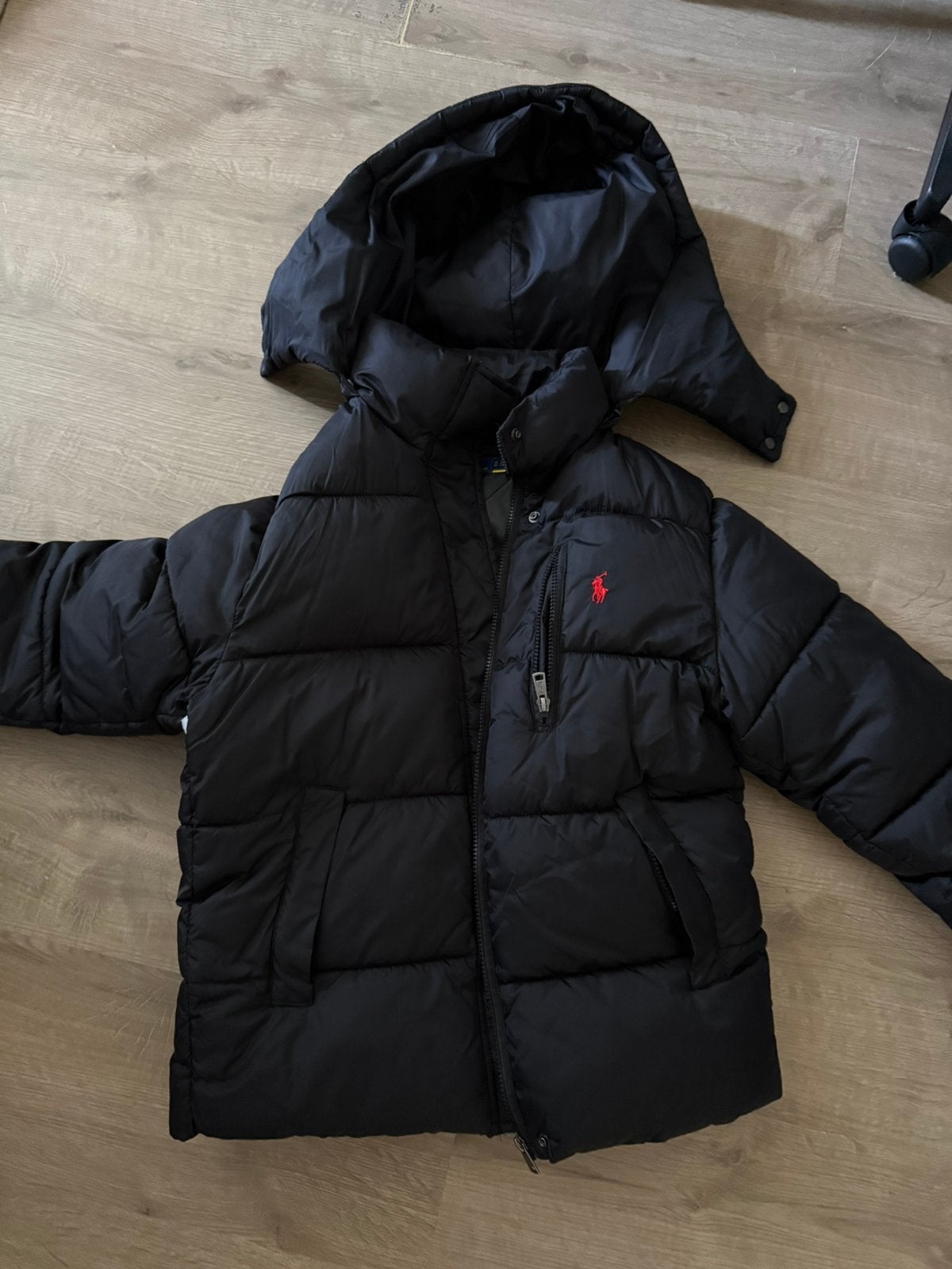 jas ralph lauren zwart, Kleding | Heren, Ophalen, Zo goed als nieuw, Maat 48/50 (M), Zwart