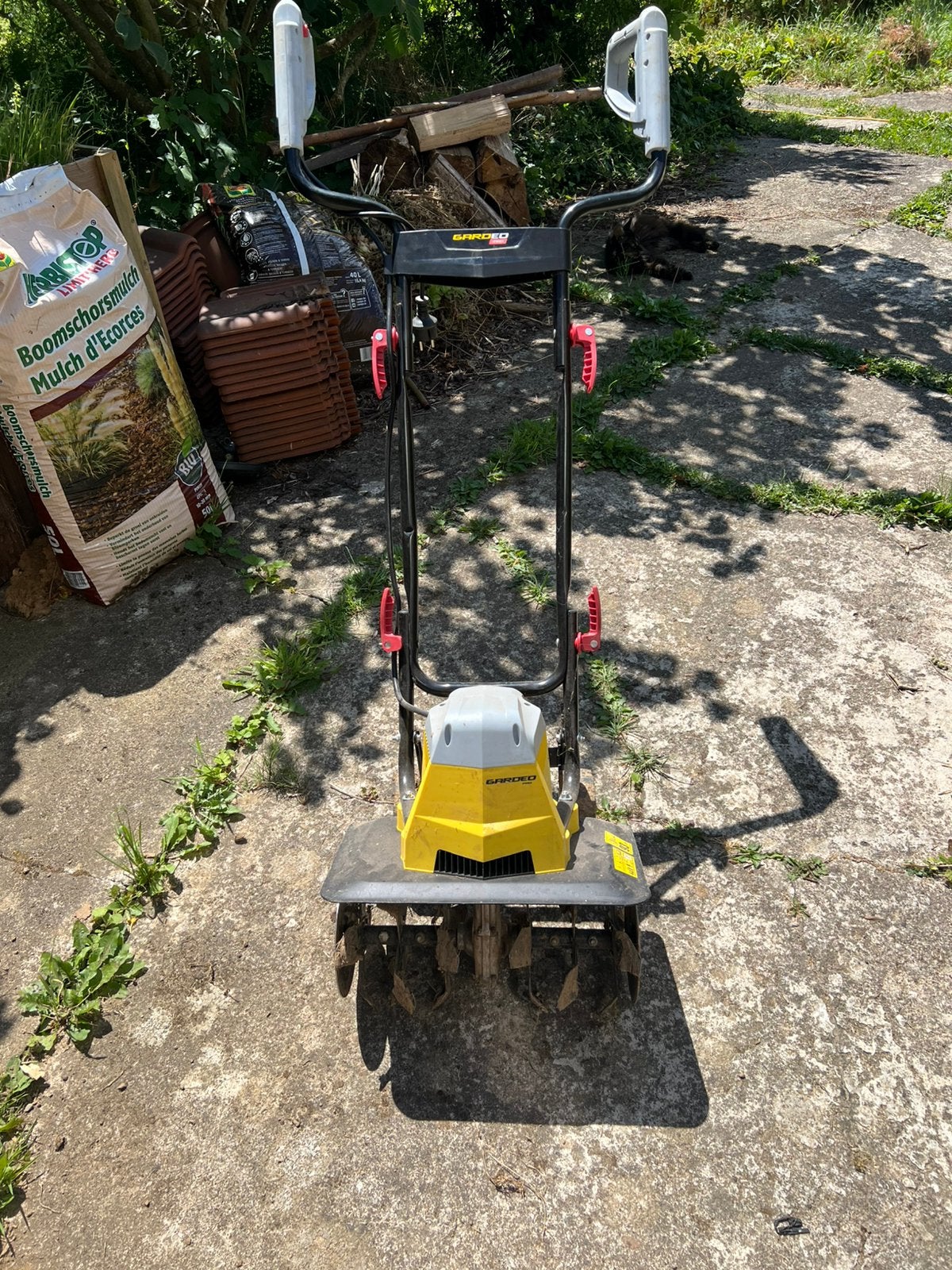 Motobineuse motoculteur 1,5kw gardeo pro, Enlèvement, Utilisé