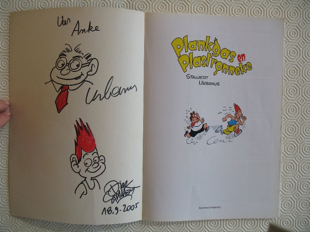 Plankgas en Plastronneke, nr 1 met dedicace,1 t/m 5, 1ste dr, Meerdere stripboeken, Ophalen of Verzenden, Zo goed als nieuw