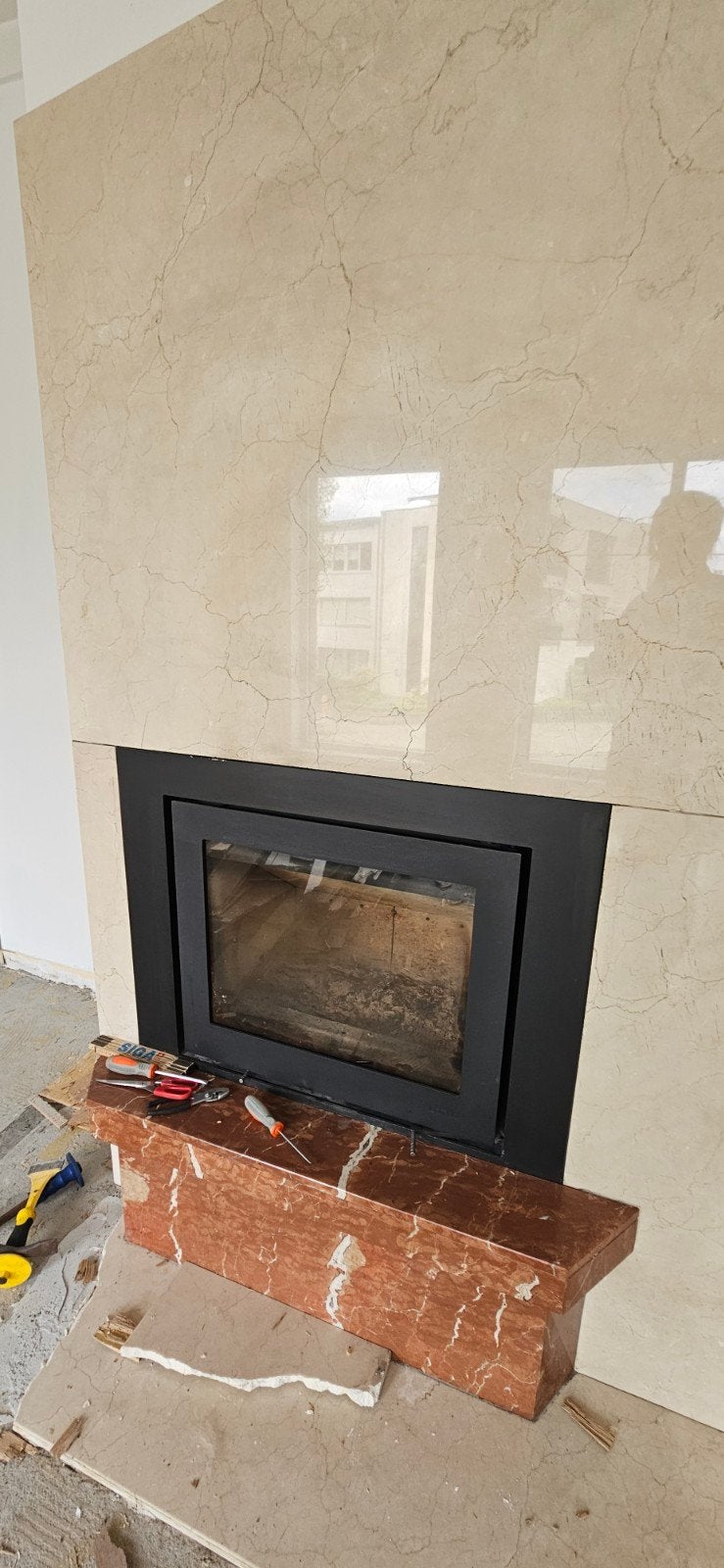 Imbouwhaard lotus houthaard, Maison & Meubles, Cheminées, Enlèvement, Cheminée au bois