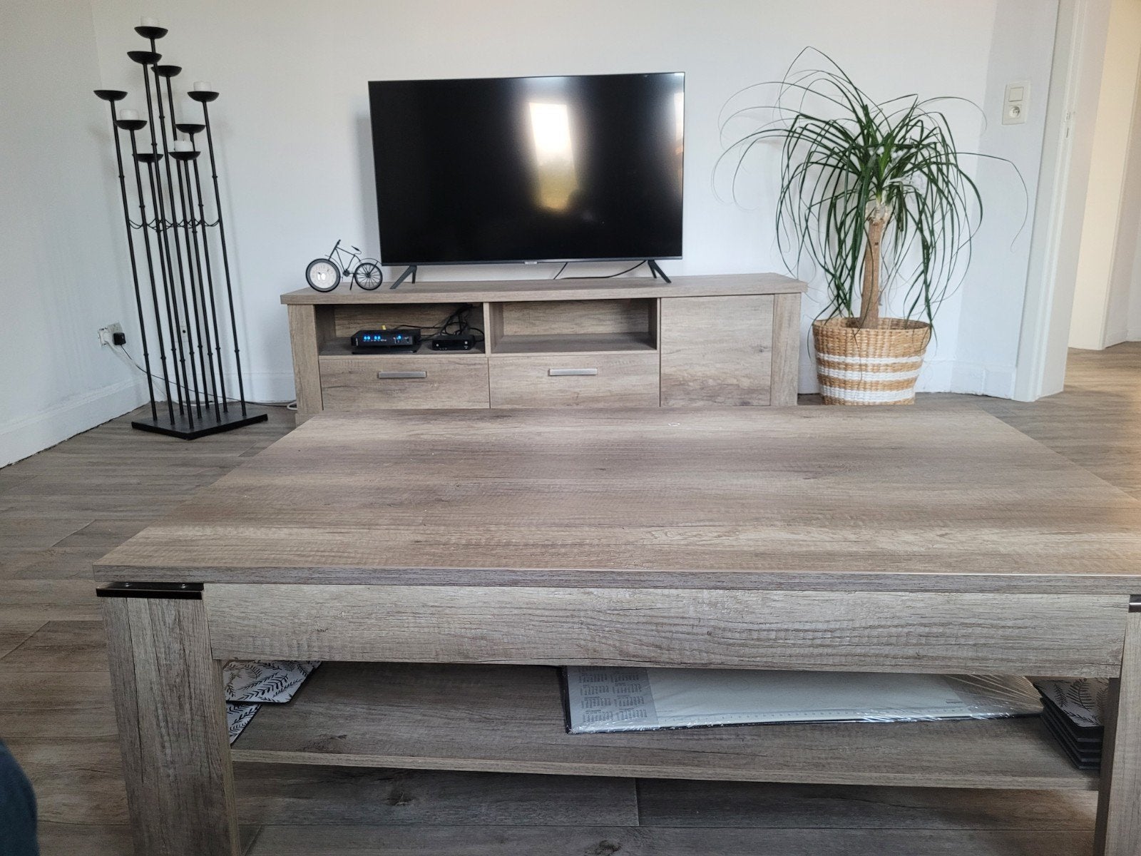 table salon (1207542h)et meuble tv(17952,551,5h), Maison & Meubles, Enlèvement