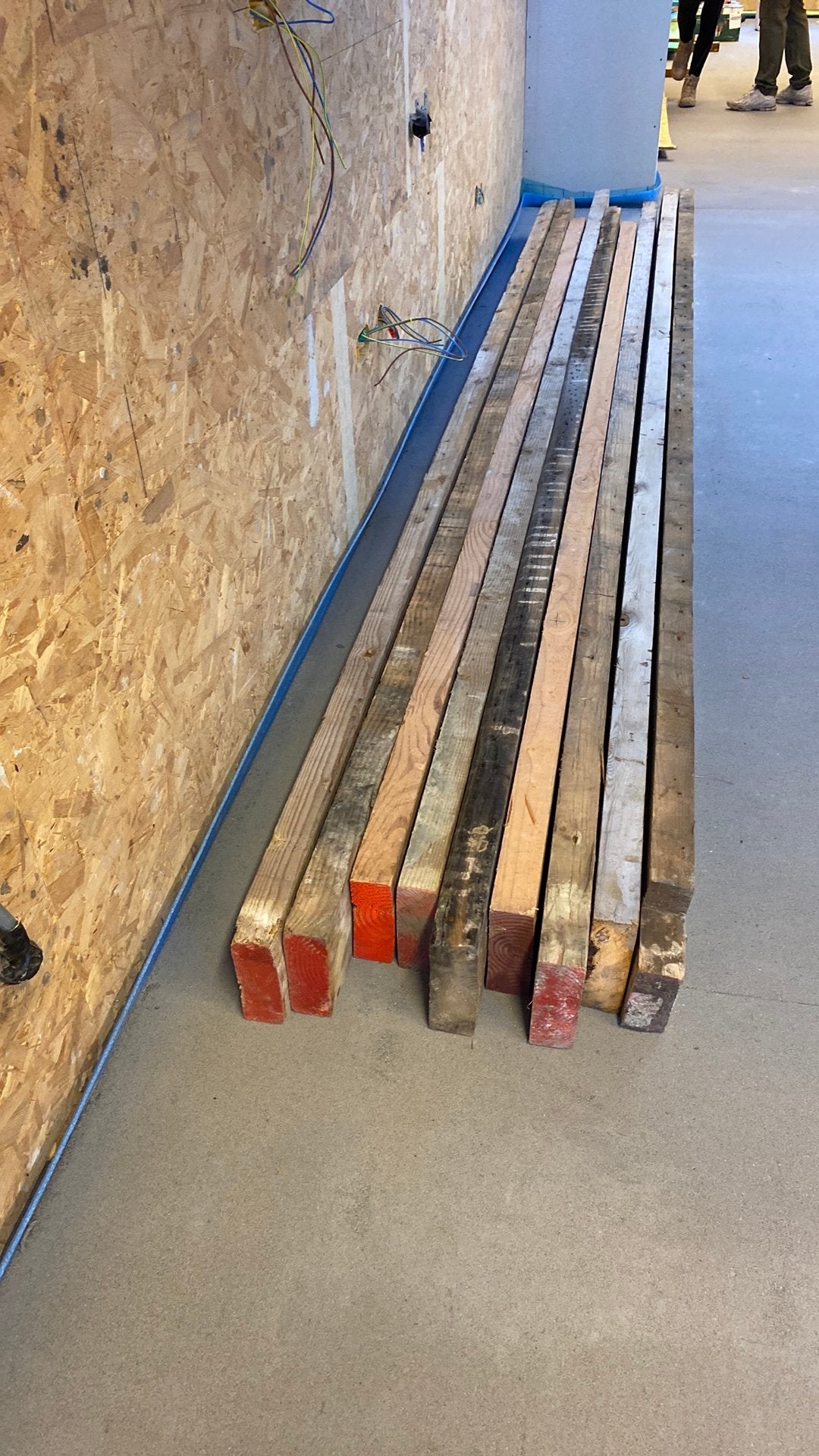 Houten balken / baddens, Ophalen, Gebruikt