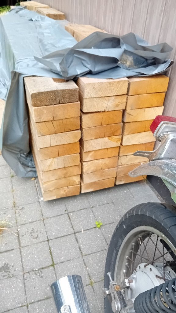 Houten balken, Enlèvement, Utilisé, Poutre
