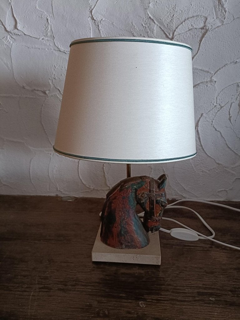 lamp, Ophalen, Gebruikt, Vintage, Met kap