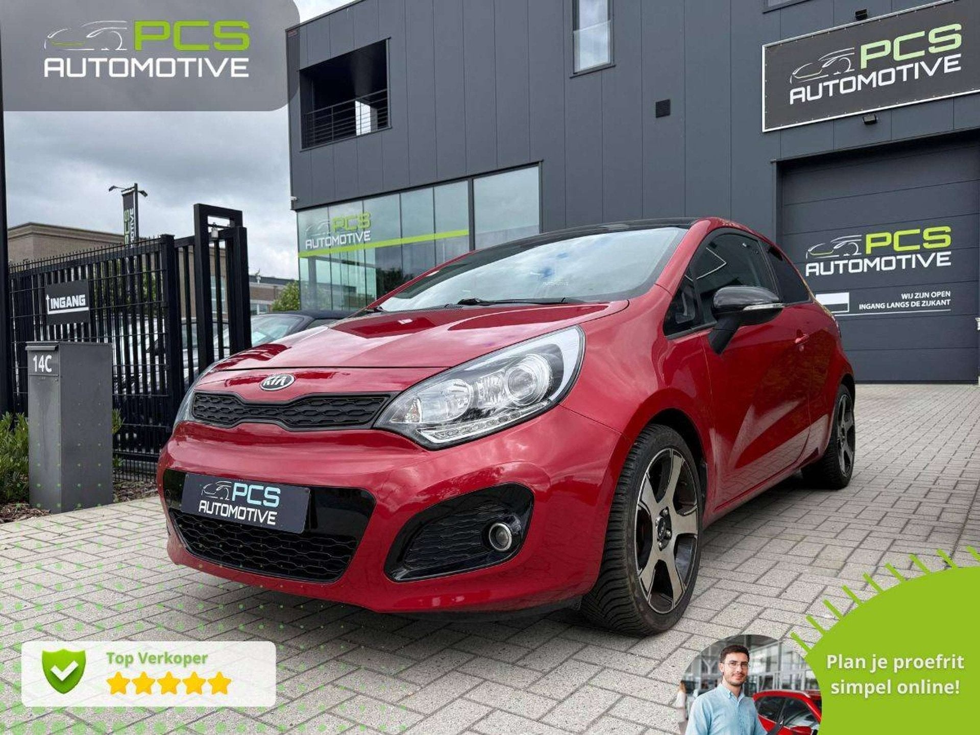 Kia Rio 1.2 Benzine / 3 Deurs / 5 Zitplaatsen / Uit Overname, Auto's, Stof, Gebruikt, 4 cilinders, Rio