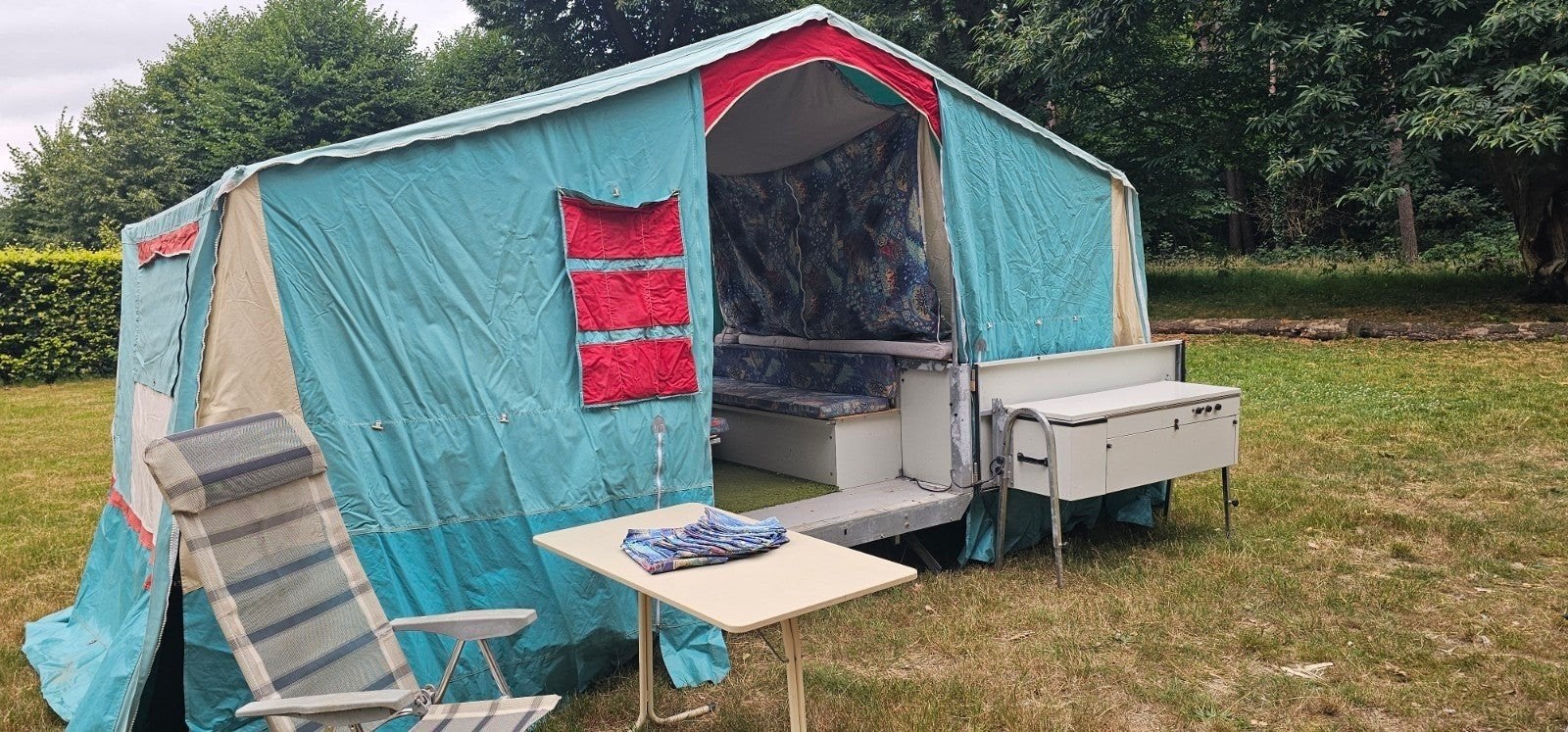 Ruime Alpenkreuzer Parade met voortent,luifel, bermkeuken!, Caravans en Kamperen, Vouwwagens, Alpenkreuzer, meer dan 6, Aanwezig