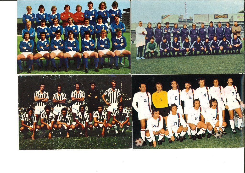 Voetbal ansichtkaarten seizoen 1974 -1975, Ophalen of Verzenden, Zo goed als nieuw