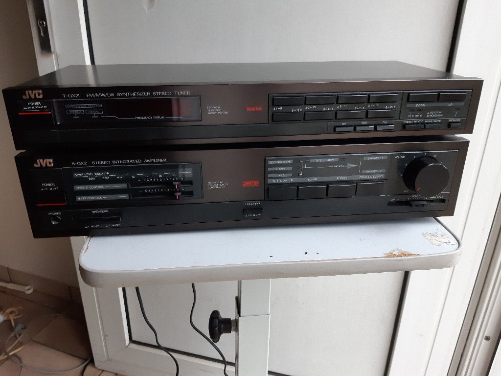 JVC A-GX2 versterker T-GX2L tuner waarborg, Audio, Tv en Foto, Ophalen, Refurbished, Tuner of Radio, JVC