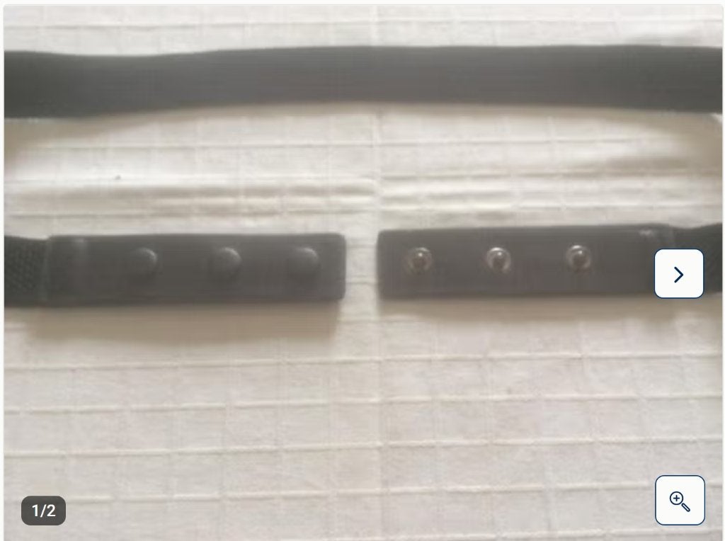 Riem vintage, Kleding | Dames, Riemen en Ceinturen, Minder dan 3 cm, Zwart, 90 tot 100 cm, Ophalen of Verzenden
