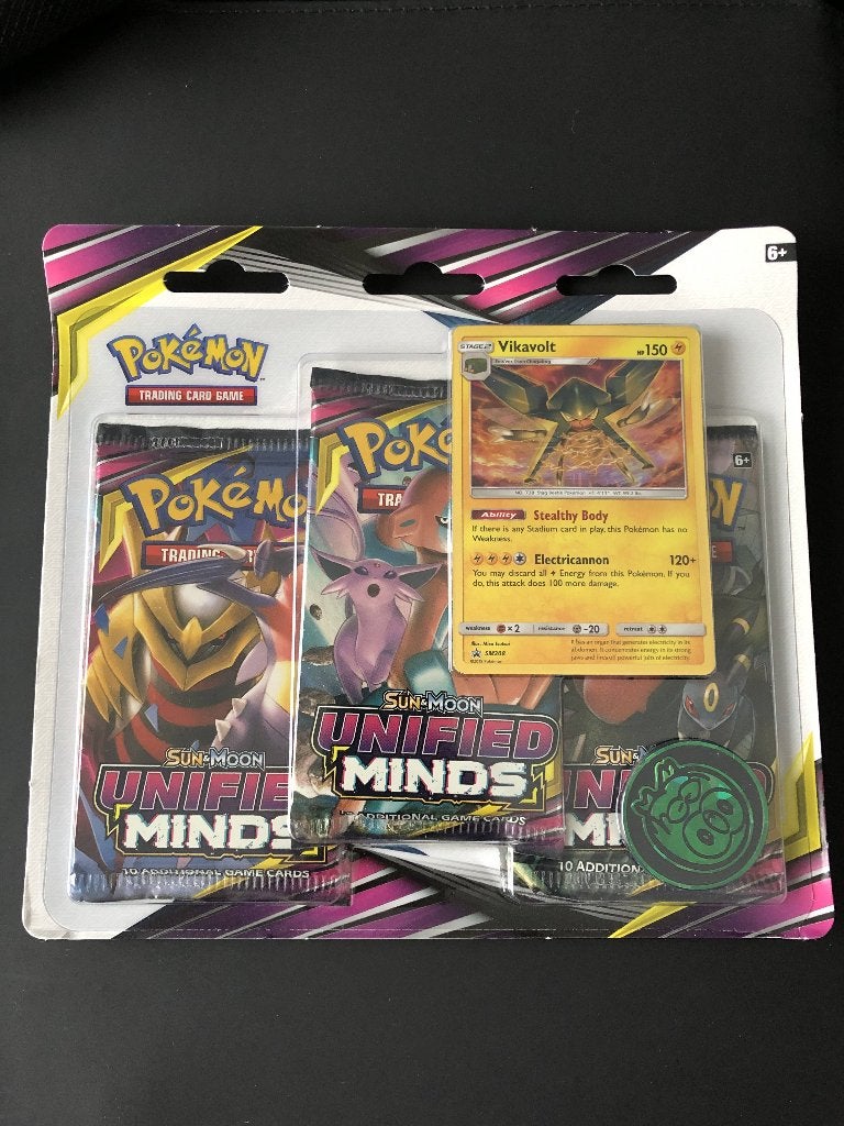 Unified minds 3 pack blister vikavolt, Ophalen of Verzenden, Nieuw, Booster