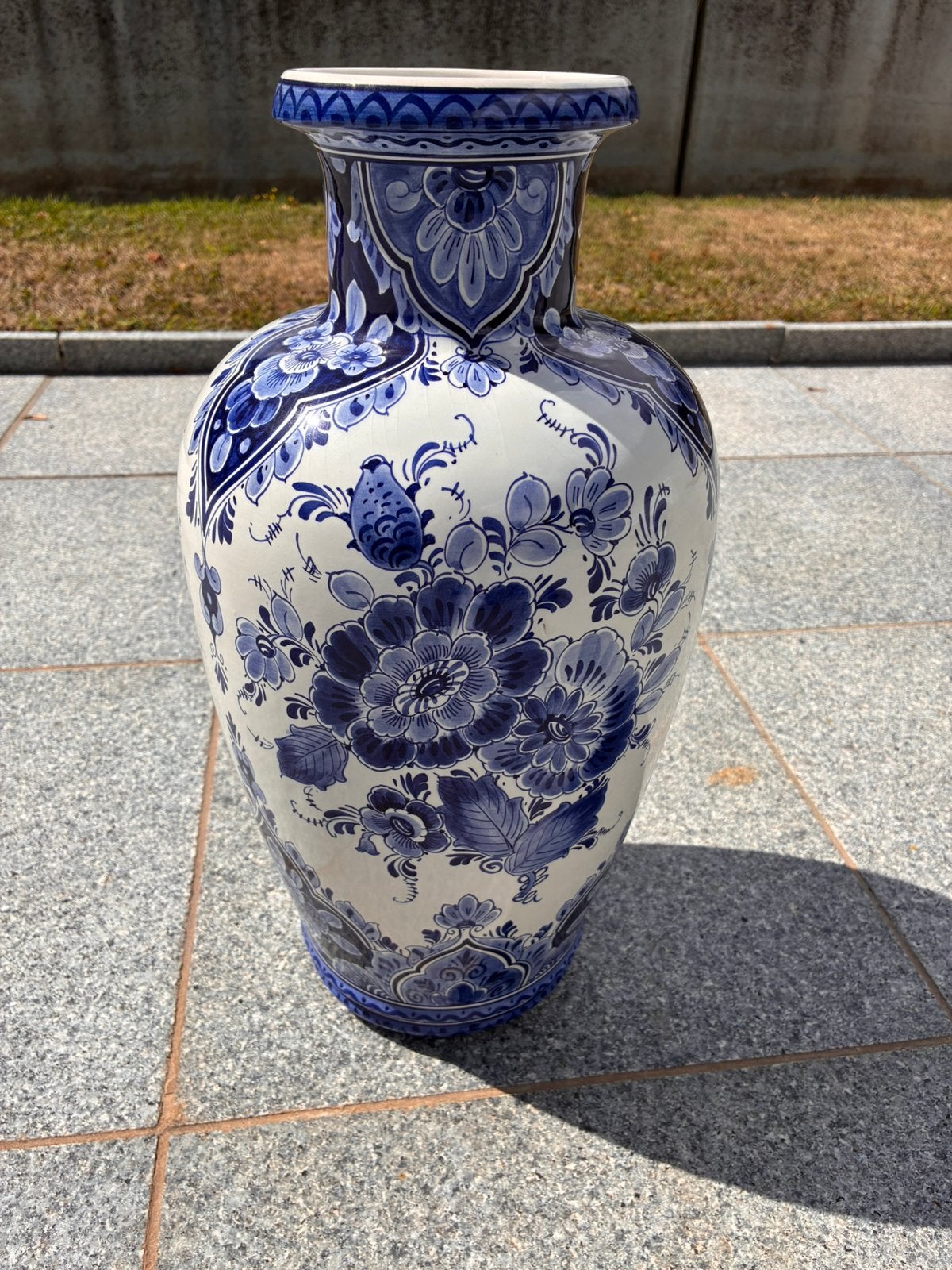 Grote vaas delfts blauw Regina, Ophalen