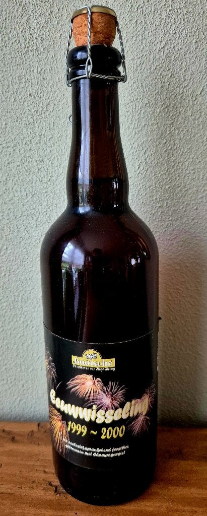 Fles Eeuwwissel 1999 ~ 2000 De Horste Nederhorst den Berg, Ophalen of Verzenden, Zo goed als nieuw, Flesje(s)