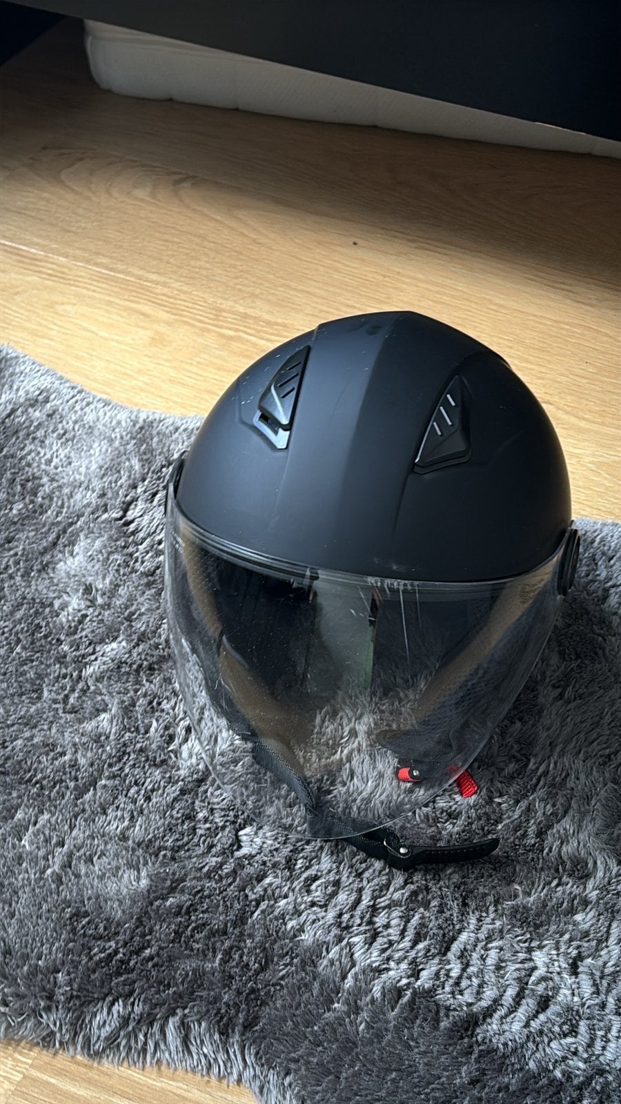 Vito Jethelm XXL (61 cm) | ECE 22.06 Mat Zwart | Met Vizier, Enlèvement, Utilisé, Extra large ou plus grand