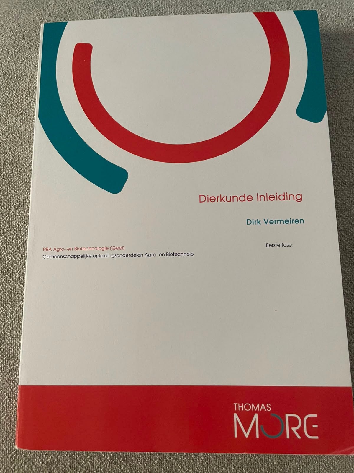 Dierkunde Inleiding - Thomas More Geel, Ophalen of Verzenden, Nieuw, Hogeschool
