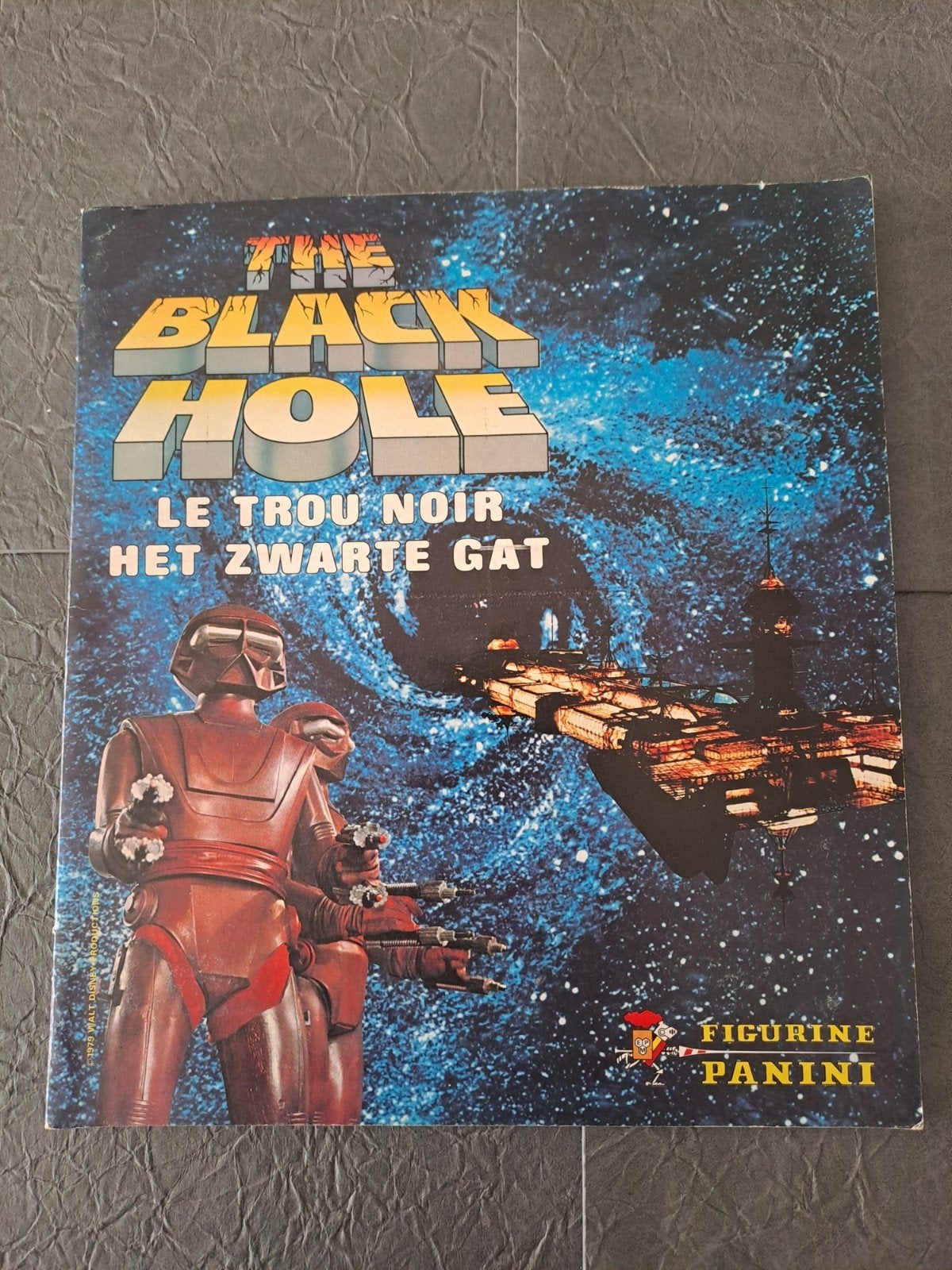 Album d'autocollants Panini 1979 Le Trou noir, Enlèvement ou Envoi