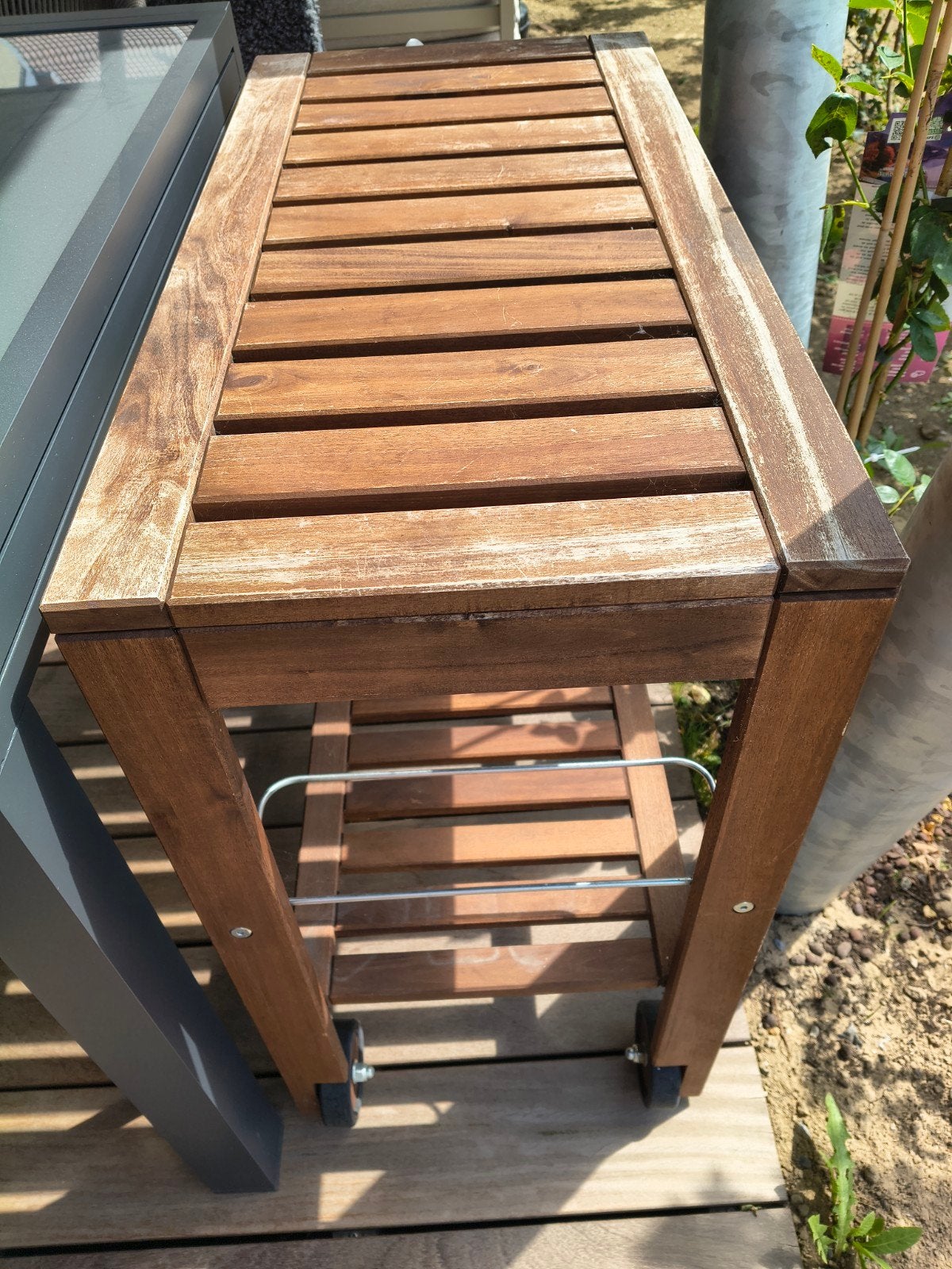 Trolley voor tuin/terras, Ophalen