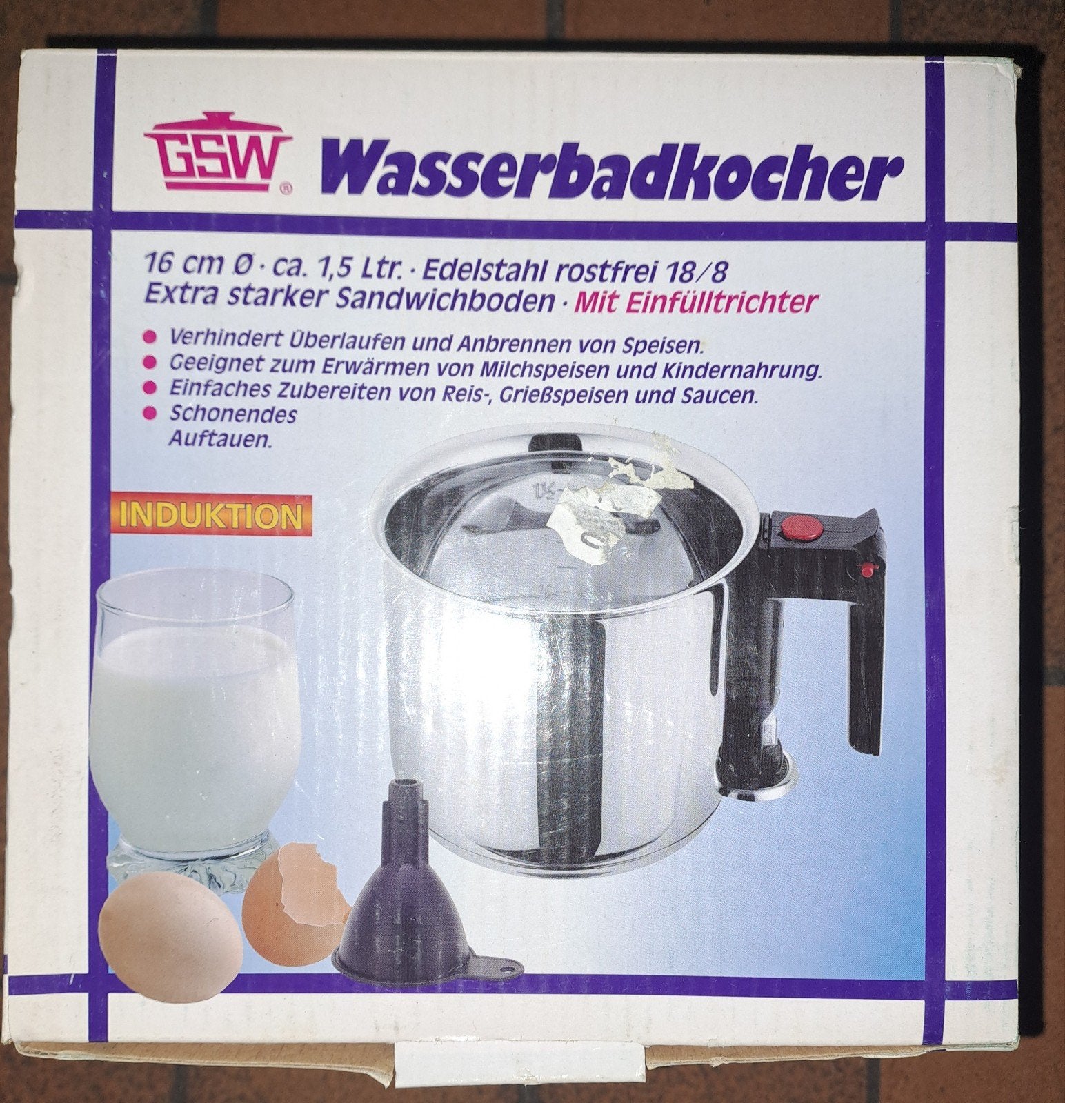 Bain-marie en inox 18/8 NEUF, Ophalen, Nieuw