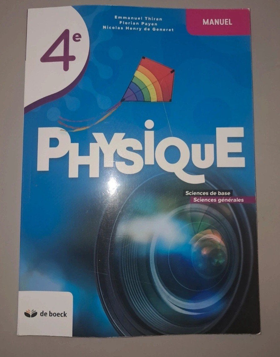 manuel de physique 4ème, Livres, Enlèvement ou Envoi, Physique