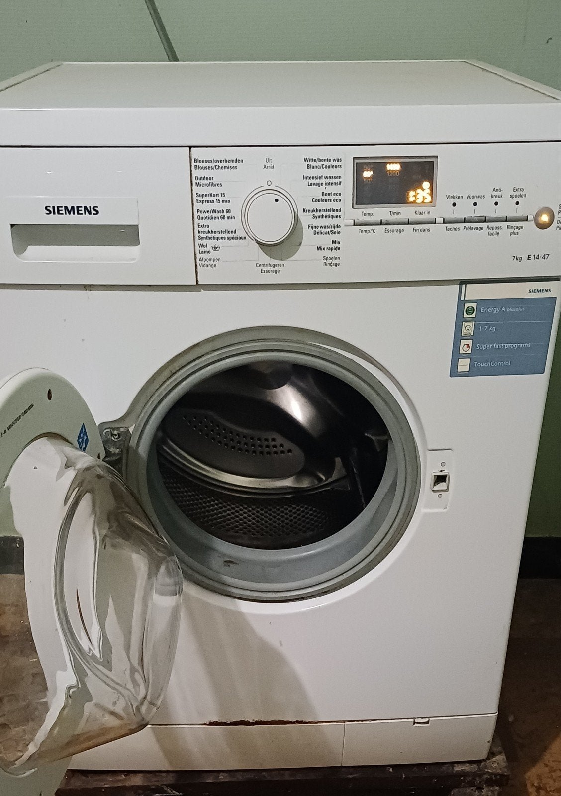 wasmachine, Enlèvement