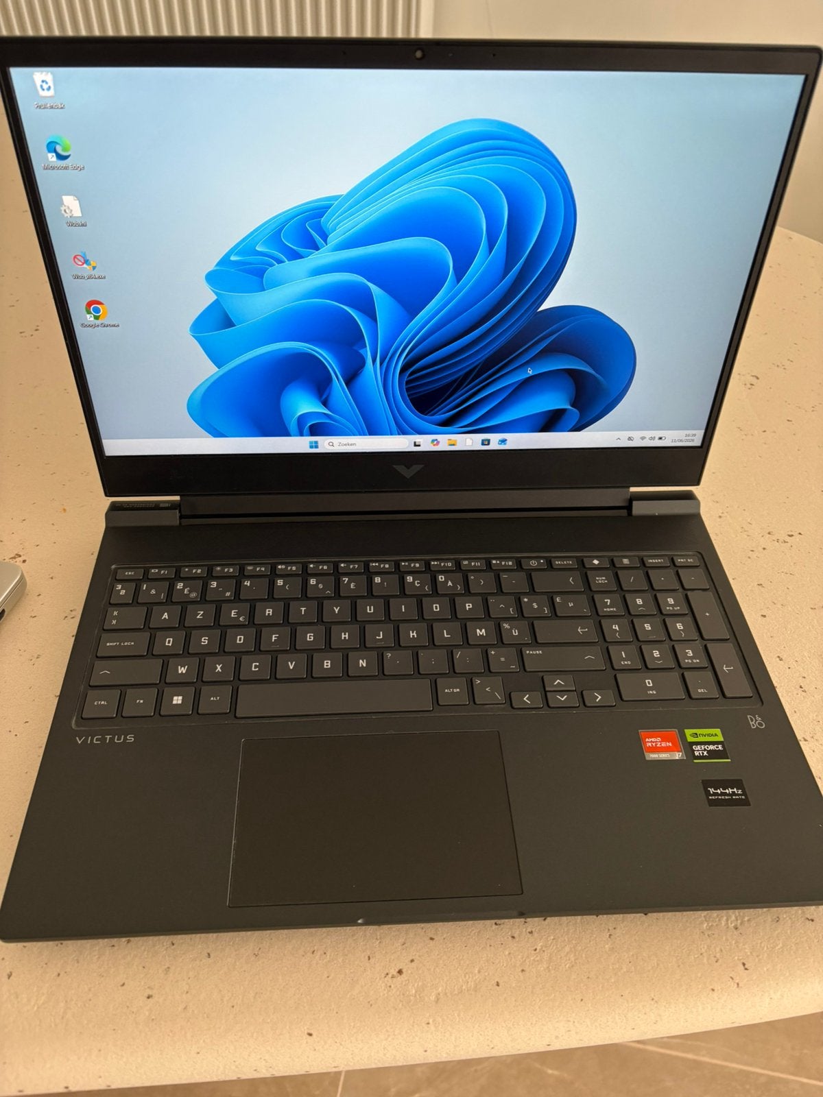 Hp victus 16 gaming laptop rtx 4060 ryzen 7, Computers en Software, Met videokaart, Ophalen of Verzenden, Zo goed als nieuw, Gaming