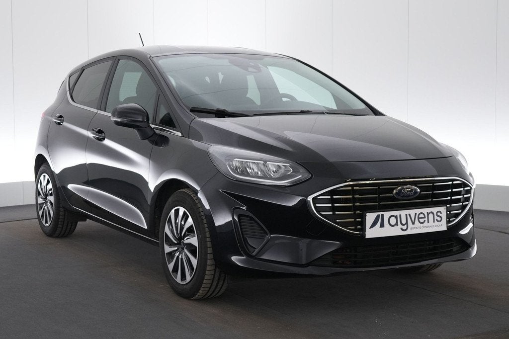 (2ESW341) FORD FIESTA, Auto's, Voorwielaandrijving, Stof, Gebruikt, Zwart