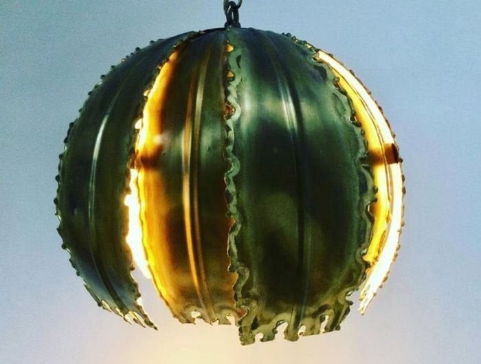 Hanglamp Poppy Svend Aage Holm Sorensen, messing jaren 60, Ophalen of Verzenden