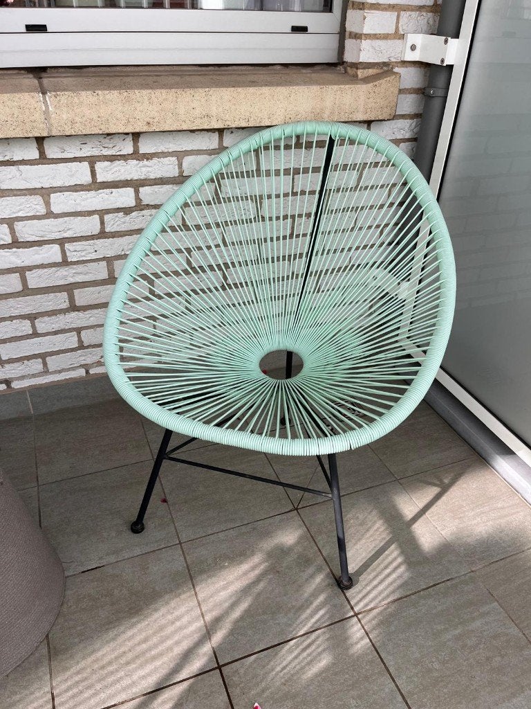 2 Fauteuils extérieur acapulco verts, Enlèvement, Comme neuf
