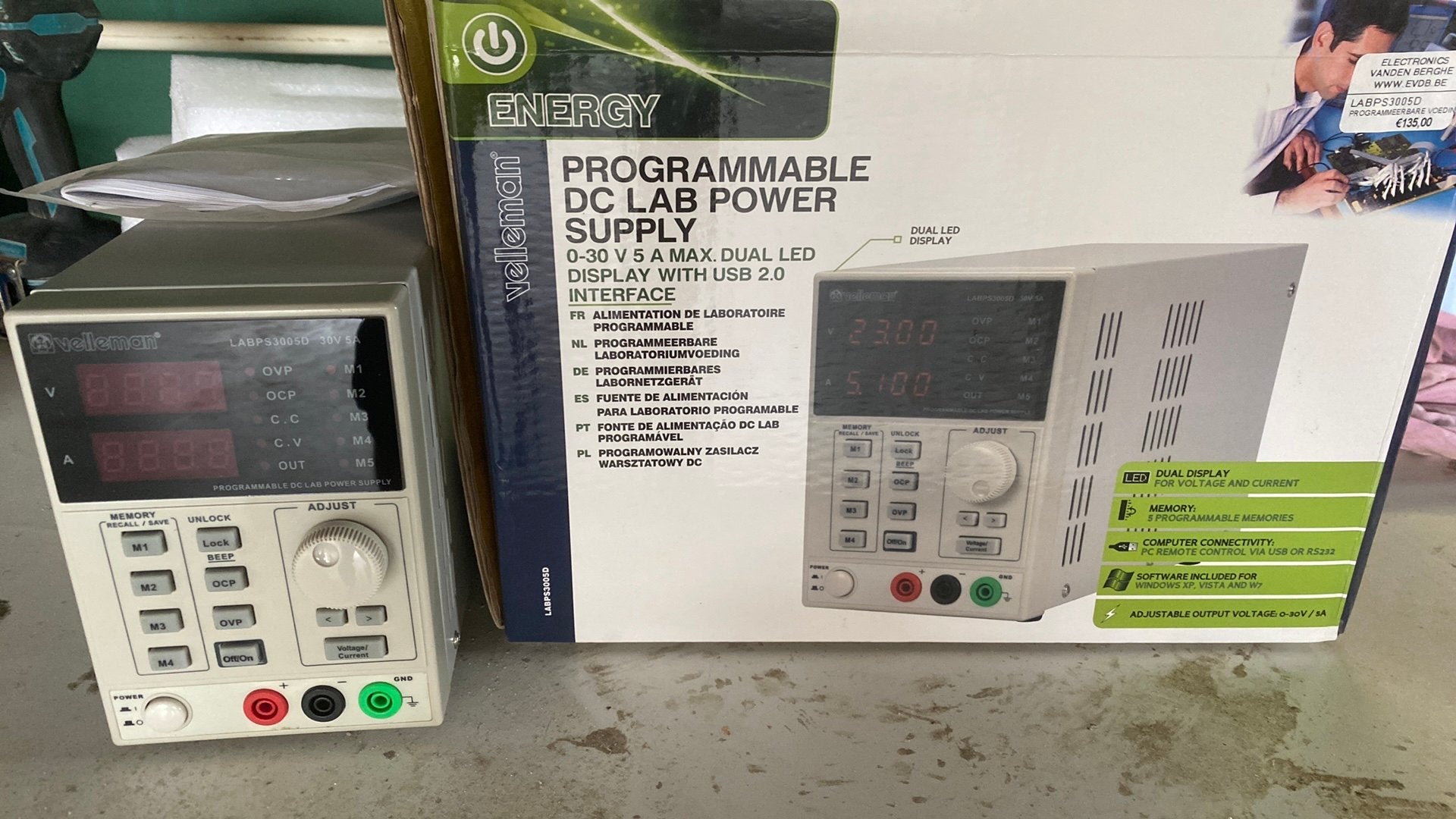 Velleman LABPS3005D, Ophalen, Nieuw