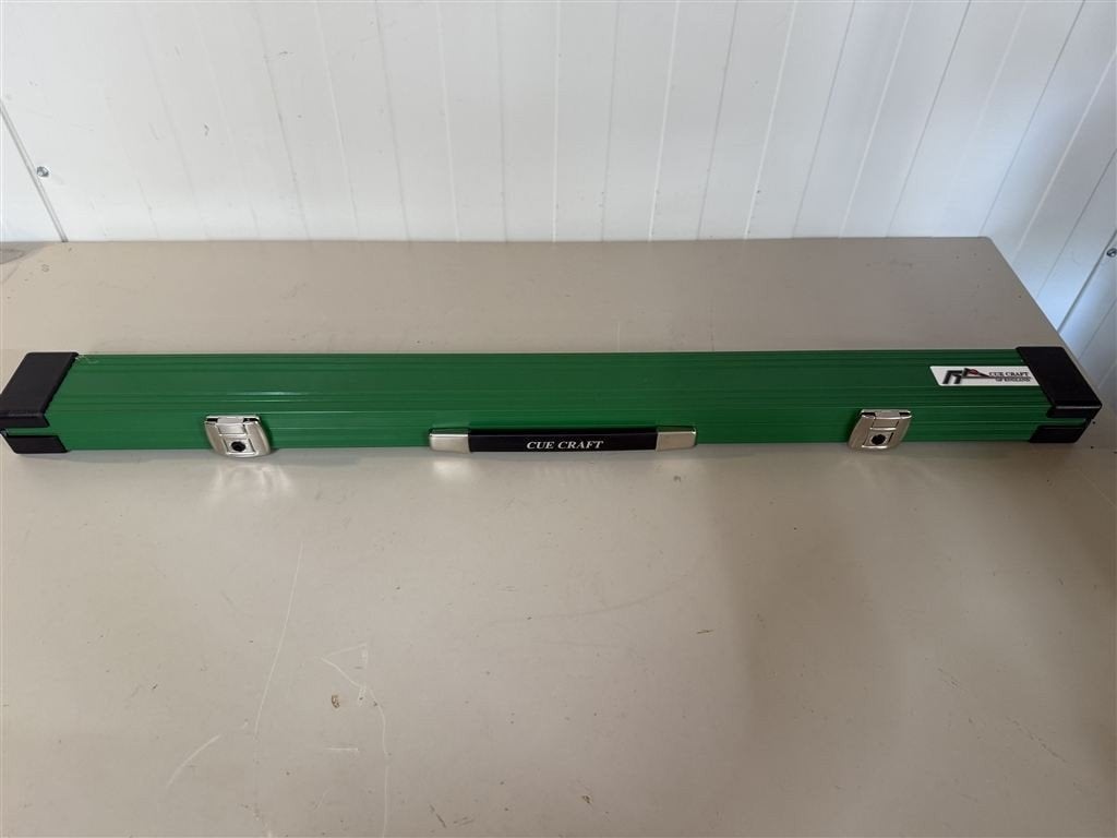 Cue Craft Aluminium Keutas 2-delig - Snooker/Pool - Groen, Enlèvement ou Envoi, Comme neuf