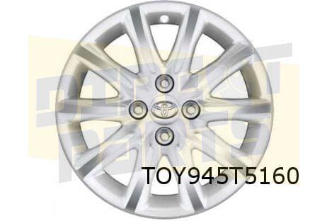 Toyota Aygo velg Aluminium 15'' 10-spaaks wit / gepolijst Or, Auto-onderdelen, Banden en Velgen, -, Verzenden, -, Nieuw