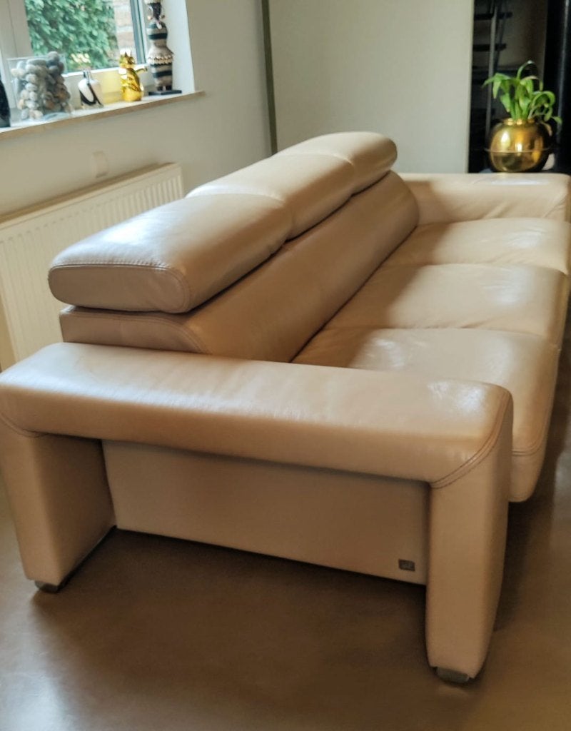 Canapé en cuir 3 places Marque LAS, 200 à 250 cm, Banc droit, Enlèvement, Utilisé