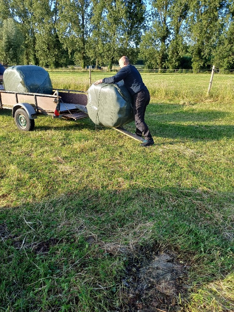 Hooi te koop midi balen, Ophalen, Vogel