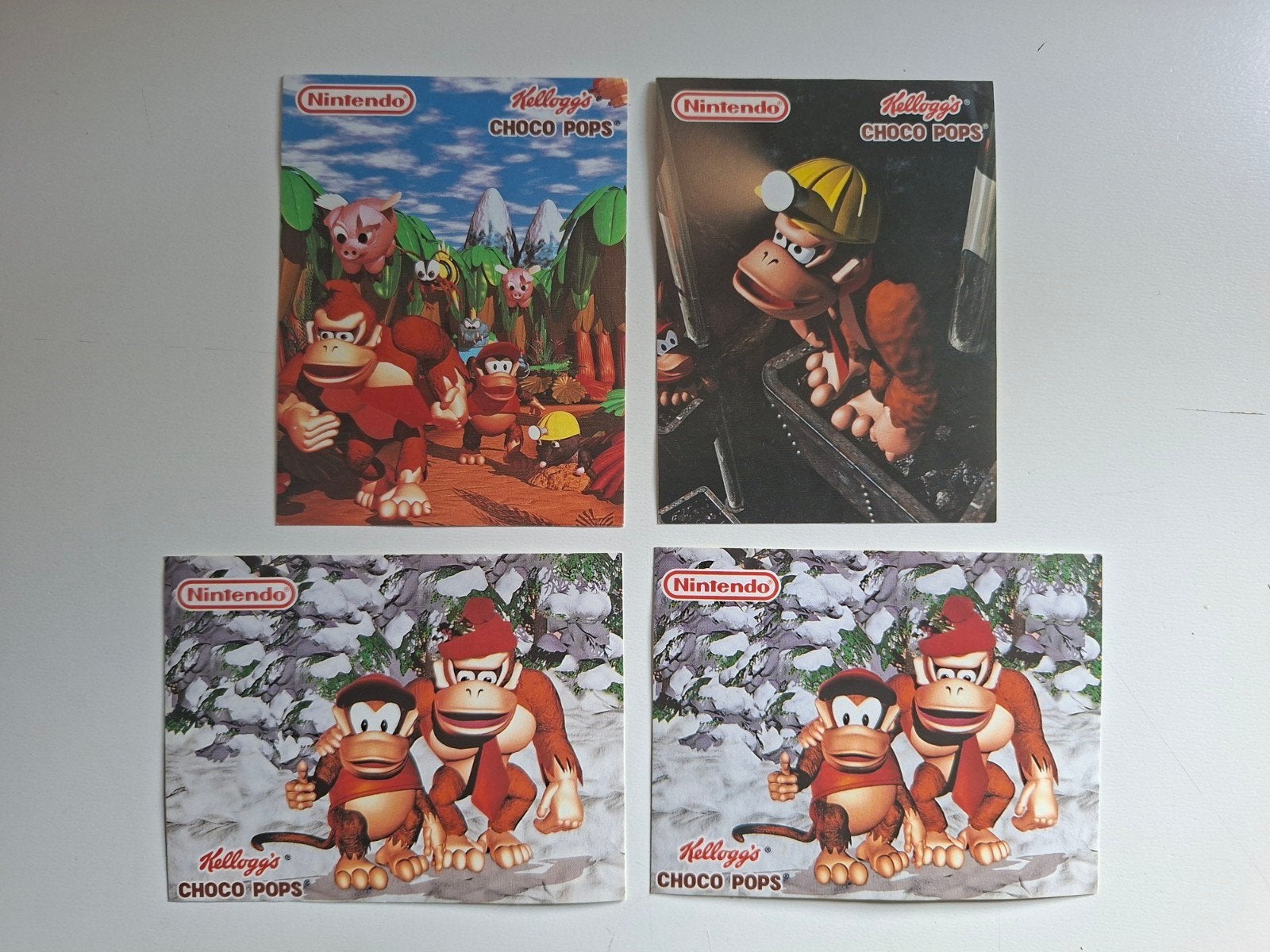 stickers Nintendo Donkey Kong Chico Pops Kellogg's, Verzamelen, Ophalen of Verzenden, Zo goed als nieuw, Merk