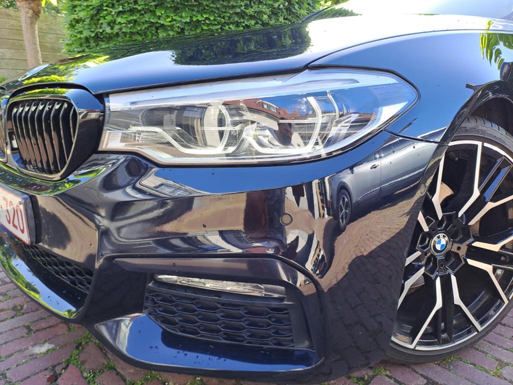 BMW Full M-pack 520 touring blauw-zwart, Blauw, Leder, Particulier, Blauw