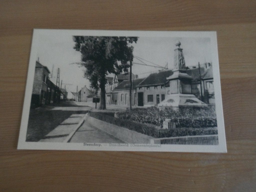 steendorp standbeeld -gemeenteplaats, Verzenden, Ongelopen, Oost-Vlaanderen