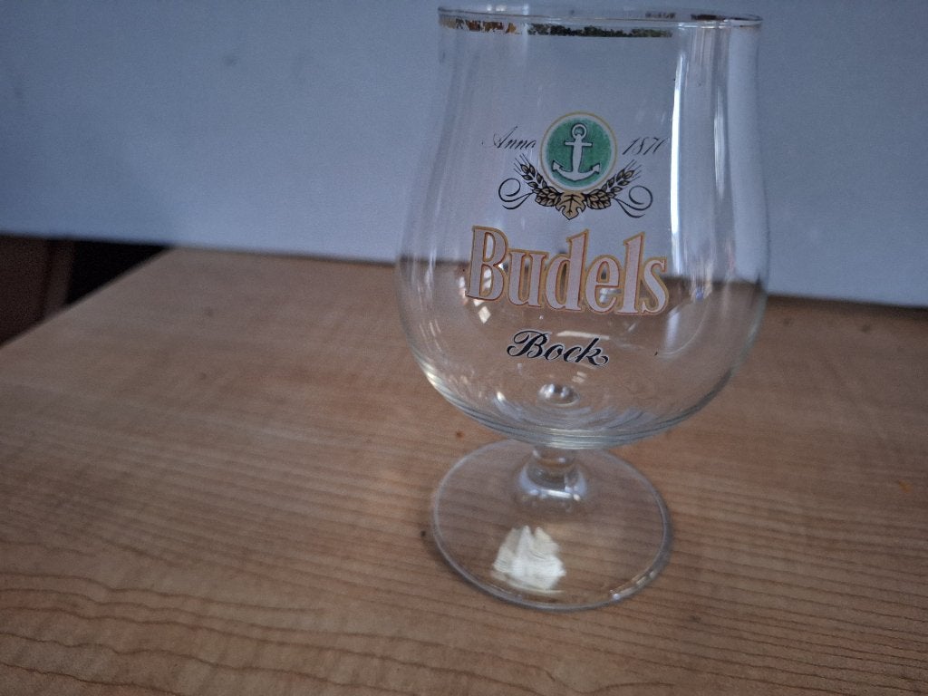 glas budels bier, Verzamelen, Biermerken, Ophalen of Verzenden, Gebruikt, Glas of Glazen
