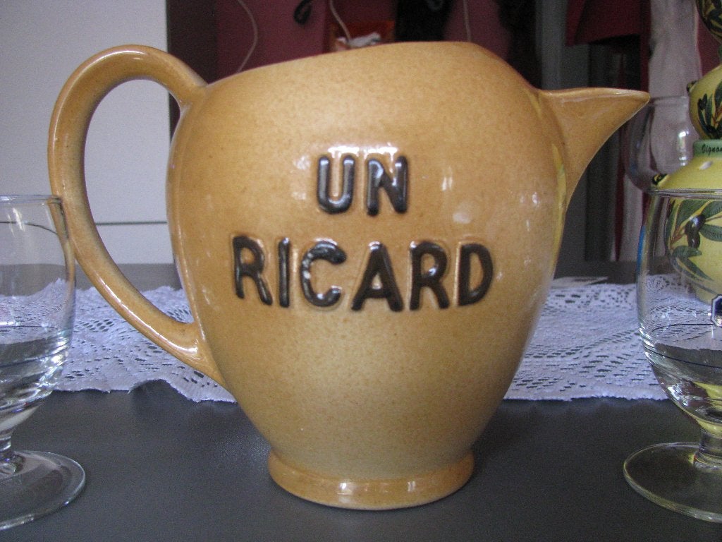 Cruche Ricard année 1956, Enlèvement ou Envoi