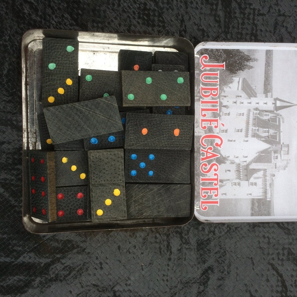 Blocs Domino, indication en différentes couleurs, Enlèvement, Utilisé