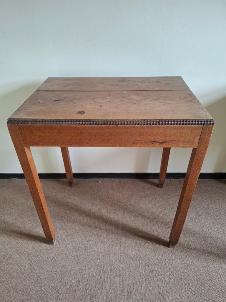 Petite table rustique ancienne en chêne massif, Maison & Meubles, Inconnu, Chêne, Inconnu, Inconnu