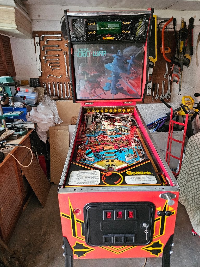 vends ou échange flipper robo war, Enlèvement, Utilisé