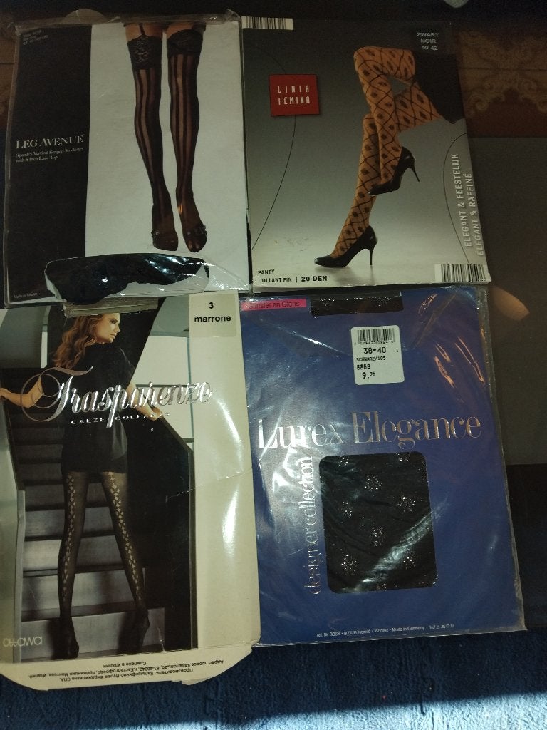 Lot de 4 Bas/Collants pour soirée, Kleding | Dames, Leggings, Maillots en Panty's, Autre, Zwart, Nieuw, Overige maten