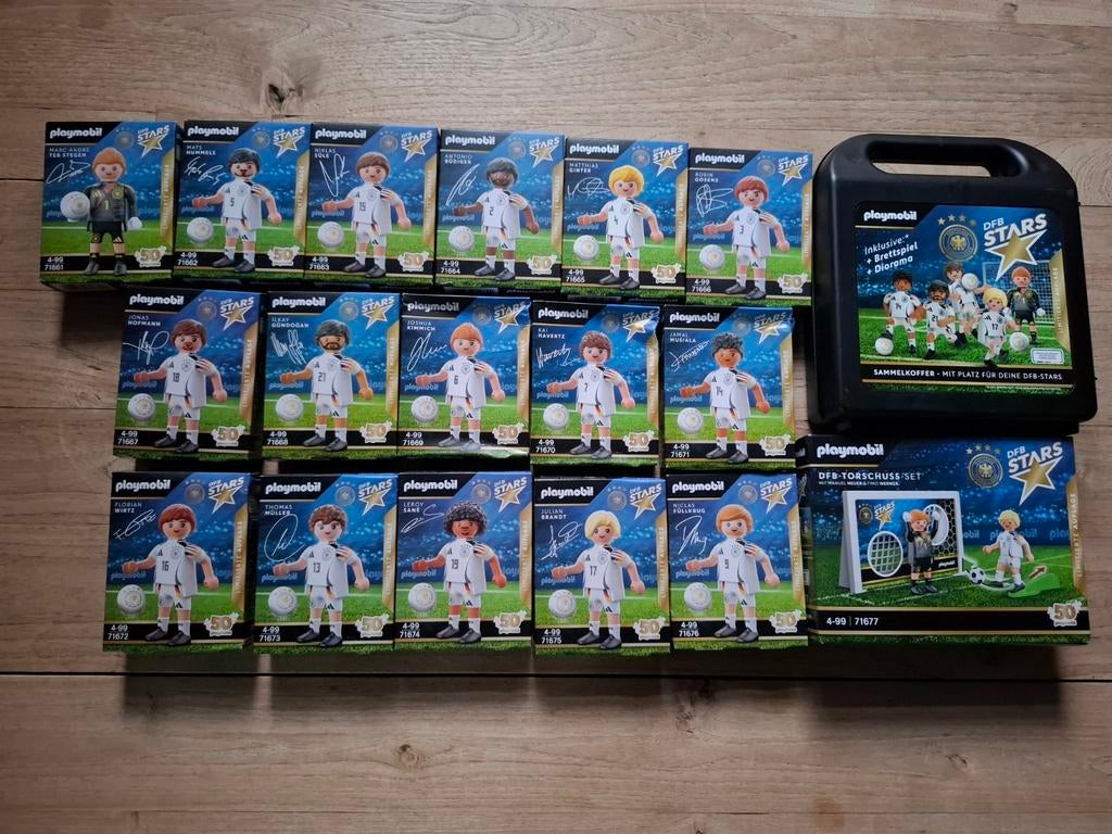 Lot Playmobil DFB promo sets van EK voetbal 2024, Ophalen of Verzenden, Nieuw, Complete set